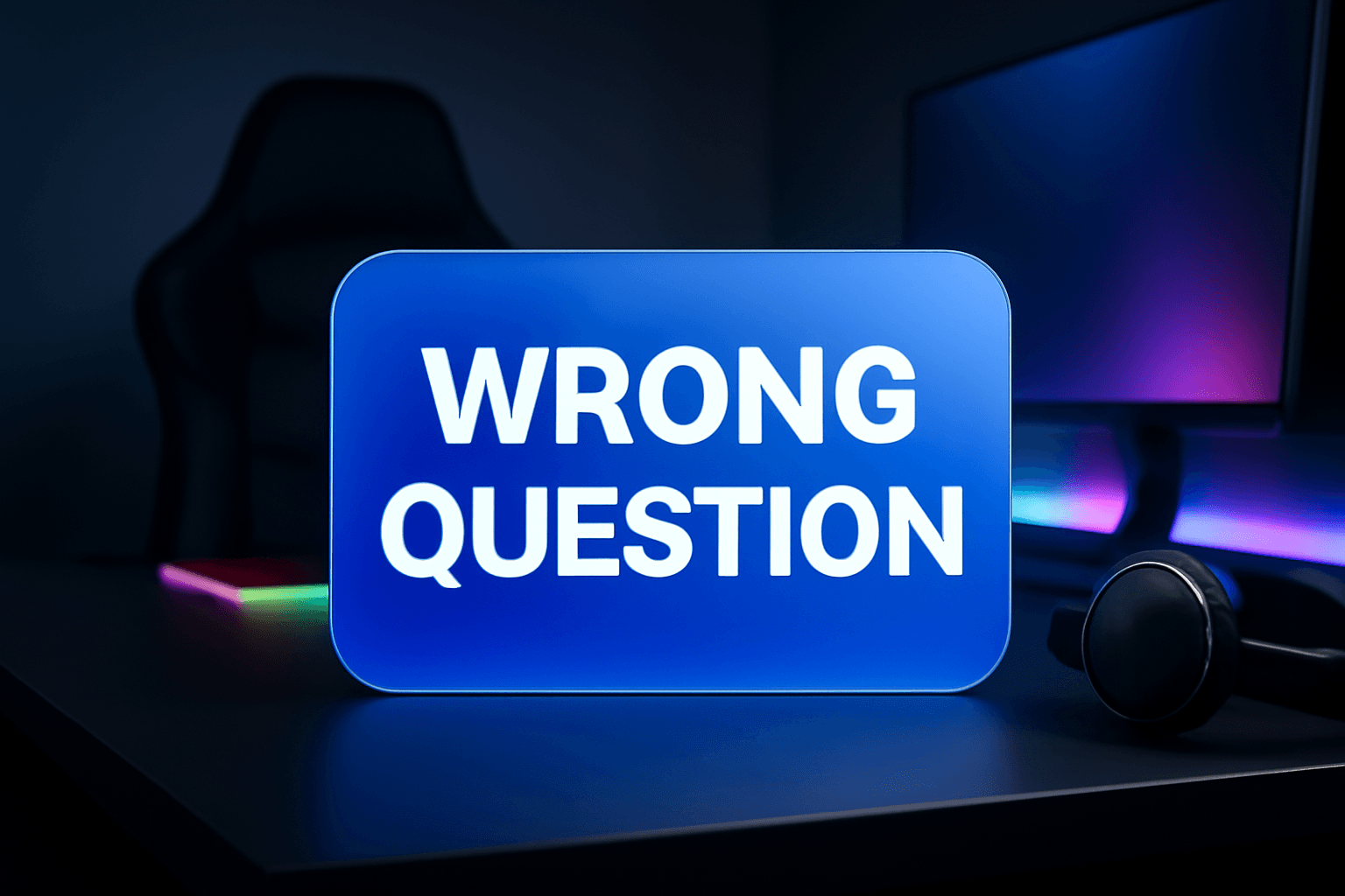 WRONG QUESTION